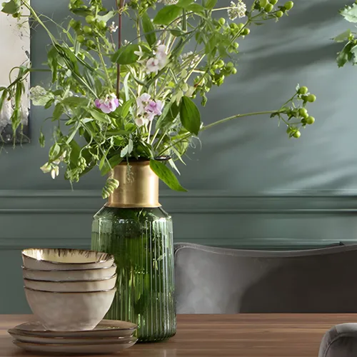 Kare Design Vase Barfly Grün/Gold in grün von KARE