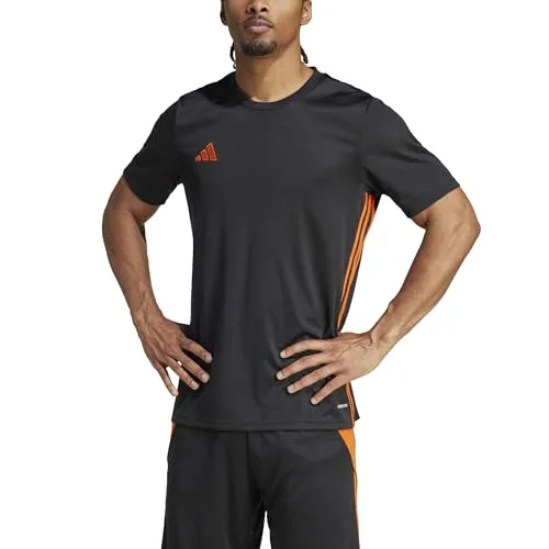 Adidas Men's TABELA 23 Jersey, Black/Team orange, M