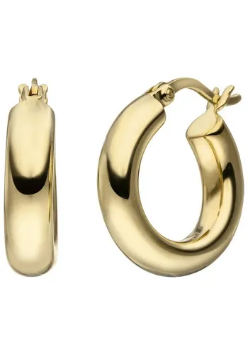 JOBO Paar Creolen, 925 Silber vergoldet von JOBO