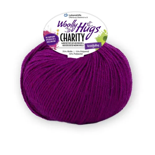 CHARITY - Woolly Hugs von PRO LANA - FUCHSIA (47) - 50 g / ca. 100 m Wolle