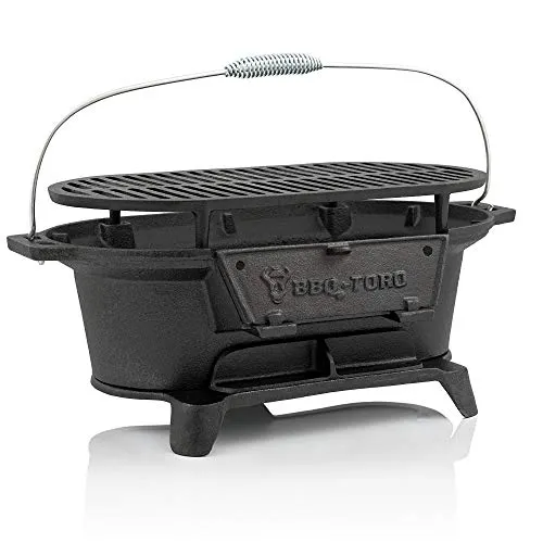 BBQ-Toro Gusseisen Grilltopf mit Grillrost