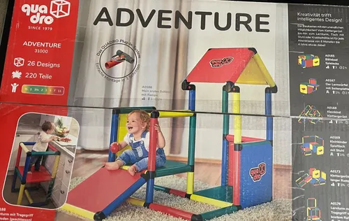 QUADRO Klettergerüst Adventure - Klettergerüst für Kleinkinder ab 6 Monaten, fördert spielerisch Motorik und Selbstvertrauen mit unzähligen Aufbau- und Erweiterungsmöglichkeiten.