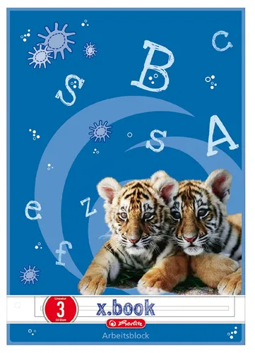 herlitz Arbeitsblock x.book DIN A4 Lineatur 3 50 Blatt