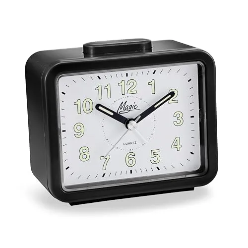 Atlanta Glockenwecker mit lauter Klingel Alarm Licht Quarz