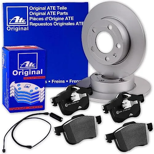 ATE Bremsscheiben 324mm Voll + Beläge hinten passend für 7er E38 1994-2001