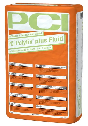 PCI Polyfix plus Fluid 25kg Sack grau - Fugenabdichtungen, universell einsetzbar für Abwasser- und Trinkwasserbereich sowie Straßenbau, ideal für dichte Hohlkehlen und Verankerungen.
