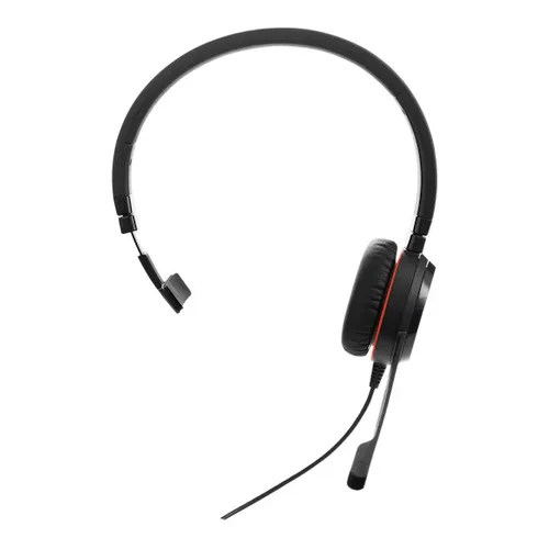 Jabra Evolve 20 SE - USB-A/USB-C Mono Headset - Headset mit Noise-Cancelling-Mikrofon für klare Kommunikation und passive Geräuschunterdrückung, ideal für produktives Arbeiten in offenen Büros.