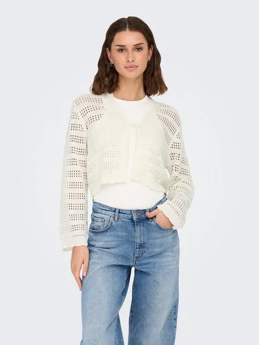 ONLY Strickjacke ONLLYKKE TIE CARDIGAN L/S KNT NOOS - Modische Strickjacke in Marshmallow-Rosa, pflegeleicht und ideal für jeden Anlass. Perfekt für einen lässigen Look!