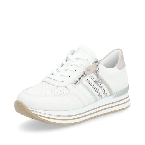 Remonte Damen Low-Top Sneaker D1318 - Damen-Sneaker mit herausnehmbarer Innensohle für individuellen Tragekomfort, ideal für Freizeit und Sport.