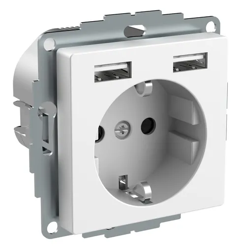 Elso WDE002179 Steckdose mit USB-Ladegerät 2,4 A von ELSO