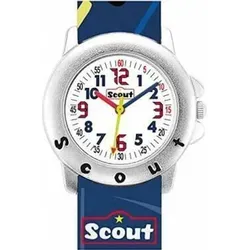 Scout Quarzuhr Rennwagen für Jungen - Armbanduhr für Jungen mit Quarzwerk, wasserdicht bis 5 bar und einem coolen Rennwagen-Motiv auf dem Kunstlederarmband. Ideal zum Zeitlernen!