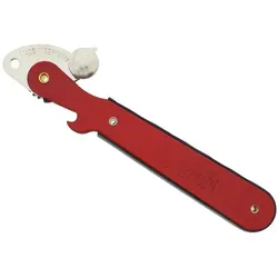 Hebeldosenöffner mit Metallgriff Konservenöffner Büchsenöffner Dosenöffner rot