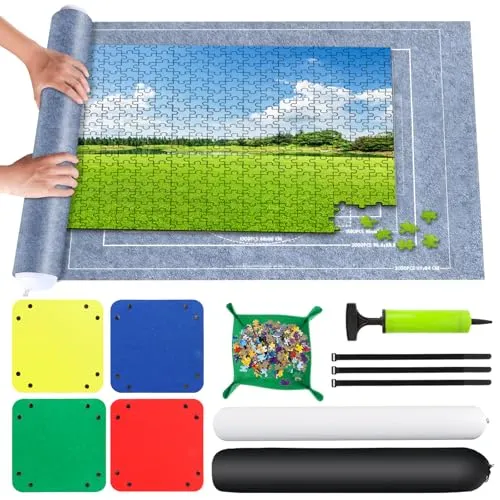 VFANDV Puzzle Matte, Puzzlematte 500 1000 1500 Teile Puzzle Teppich Puzzle Rollmatte