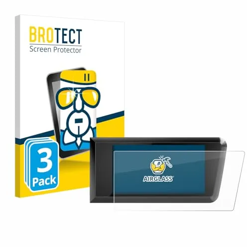 BROTECT 3 Stück Schutzglas für Bosch Purion 400 Schutzfolie Panzer Folie Glas Displayschutz Made in Germany [Kratzfest 9H, Anti-Fingerprint]