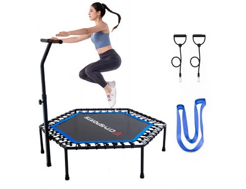 CITYSPORTS Fitnesstrampolin Mini-Trampolin mit Haltegriff