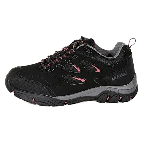 Regatta Trekkingschuhe Lady Holcombe Iep Low RWF572 Schwarz - Wanderschuhe mit wasserdichtem Obermaterial und rutschfester Sohle, ideal für abwechslungsreiche Outdoor-Abenteuer.