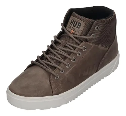 HUB BV Male Grey Gr. 41 Herren-Sneaker - Stylische Herren-Sneaker in Grau, ideal für Alltag und Freizeit, mit bequemem Tragekomfort und modernem Design.