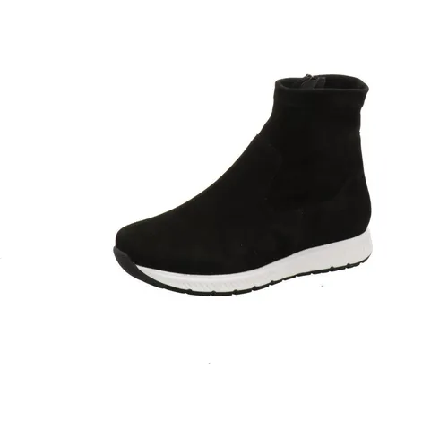 Semler A95053042 Damen Boots in Schwarz - Die Semler A95053042 Boots aus hochwertigem Leder bieten höchsten Tragekomfort dank Wechselfußbett und Echtlederdecksohle. Ideal für jeden Anlass, vereinen sie Stil und Funktionalität in einem.