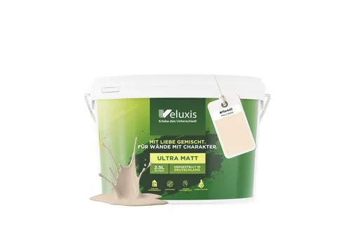 Veluxis Wandfarbe Universal - Farben für stilvolle Wohnwelten – die matte Veluxis® Wandfarbe Universal überzeugt mit starker Deckkraft, ist tropfarm und geruchsarm. Ideal für kreative DIY-Projekte und schnelle Renovierungen.