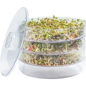 Biosnacky Keimgerät 1 St - Anzuchtset für Blumen & Kräuter, ermöglicht die einfache und schnelle Keimung von Sprossen für gesunde Snacks.