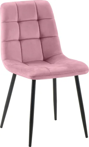 Deluke Esszimmerstuhl in Rosa, stilvoll und komfortabel