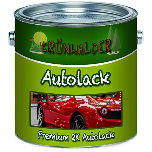 Grünwalder PREMIUM 2 Komponenten Autolack glänzender Landmaschinenlack hochdeckender und schlagfester Lack Härter SET nur zwei dünne Anstriche! (Anderer RAL-Farbton (Bitte RAL Wert senden), 2,5 L)