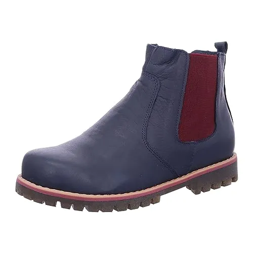 Andrea Conti Damen Stiefelette - Dunkelblau/Burgund, Größe 37 EU - Wanderschuhe mit herausnehmbarer Innensohle und leicht gefüttertem Futter für optimalen Tragekomfort bei jedem Wetter.