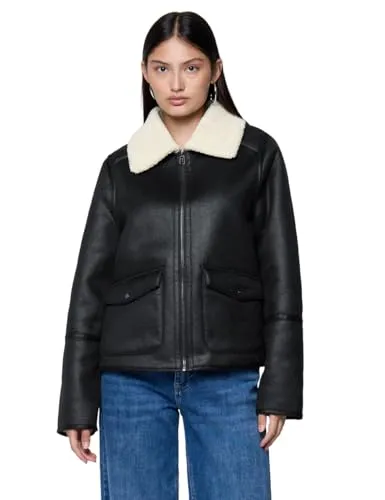 Lederimitatjacke STREET ONE STUDIO - Funktionsjacken mit kuscheligem Teddyfutter und lässigem Design, perfekt für kalte Tage und stilvolle Layering-Looks.