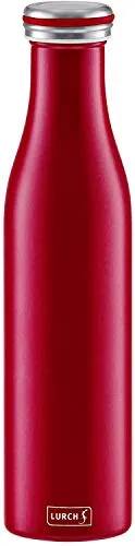 Lurch Isolierflasche 0,75 Liter - Bordeaux Rot - Thermobehälter aus hochwertigem Edelstahl, ideal für heiße und kalte Getränke, hält die Temperatur lange und ist perfekt für unterwegs.