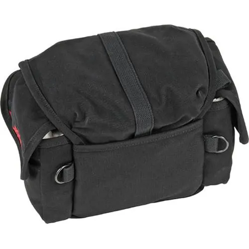 DOMKE Classic F-3X SUPER COMPACT Kamera Tasche schwarz - Kameratasche aus wasserabweisender Baumwolle, waschbar und ideal für Flug-Handgepäck. Innenmaße: 24x15x22 cm, perfekt für Fotografen unterwegs.