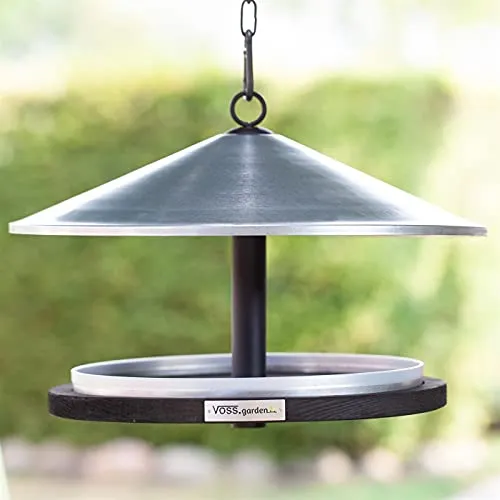 VOSS.garden Vogelhaus Skagen Elegantes Dänisches Design, zum Aufhängen, verzinktes Dach, Vogelvilla Futtervogelhaus Vogelfutterstation Vogelhäuschen