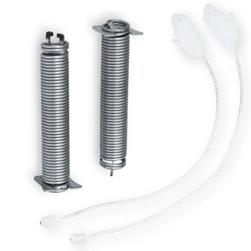 DL-Pro 2er Reparatursatz Türfedern mit Seilzug für Bosch Siemens 00754869 754869 Türscharnierfedern für SuperSilence Logixx iQ300 Geschirrspüler | Farbcode schwarz