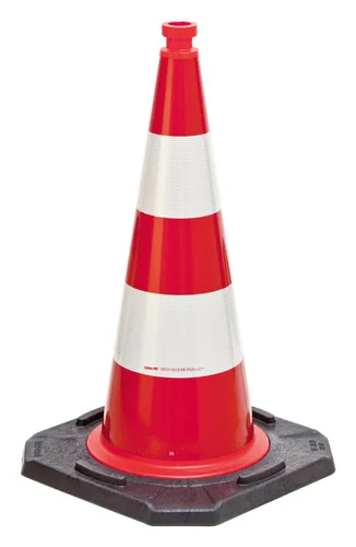 Moravia MORION-Reflexkegel-EU 750 Typ A - rot-weiss reflektierend - Absperrungen, 750 mm hoher Reflexkegel sorgt für maximale Sichtbarkeit und Sicherheit im Straßenverkehr.