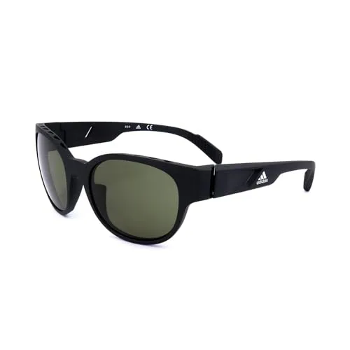 Adidas Unisex-Erwachsene SP0009 Sonnenbrille, (matte black/green), 55