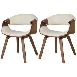 CLP 2er Set Esszimmerstuhl Foley - Stilvolles Design mit Armlehne - Stühle: 2er Set Esszimmerstuhl Foley mit Kunstleder- oder Stoffbezug, idealer Sitzkomfort durch Armlehnen und unterstützende Rückenlehne für gemütliche Stunden.