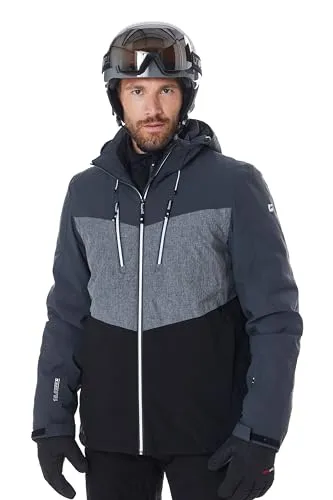 killtec Herren Skijacke KSW 45 MN, dunkelanthra - Wintersport-Bekleidung mit 10.000 mm Wassersäule, atmungsaktiv und umweltfreundlich dank PFAs-freier Imprägnierung. Ideal für Ski- und Outdoor-Abenteuer!