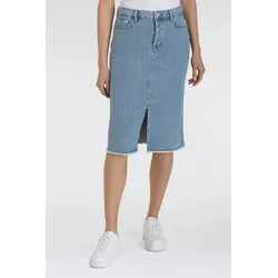 MAC Midirock MIDI SKIRT mit Fransen im Five-Pocket Style von MAC