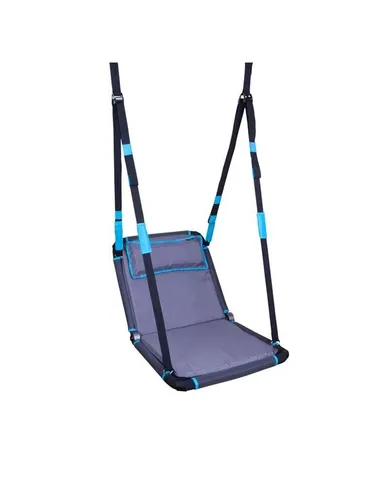 HUDORA Nestschaukel Hollywood, anthrazit/türkis - Schaukel für Kinder und Erwachsene, ideal für Garten und Spielplatz, bietet Platz für mehrere Nutzer und fördert das gemeinsame Spielen.