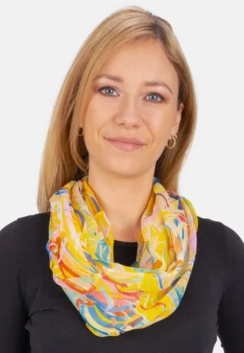 Seasons of April Loop Loop Gerda, Leichter, weicher und dünner Loop Halstuch Rundschal mit Mustern