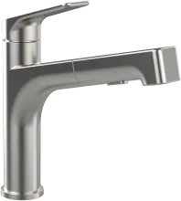 Villeroy & Boch Junis Sky Shower Einhebel Küchenarmatur 928200LC - Hochwertige Küchenarmatur aus Edelstahl mit 7,9 l/min Laminarstrahl für effizienten Wasserfluss und elegantes Design.