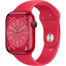 Apple Watch Series 8 GPS 45mm Aluminium PRODUCT(RED) mit Sportarmband