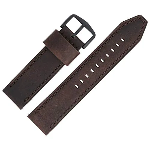 Fossil 22mm Uhrenarmband Leder Braun von Fossil