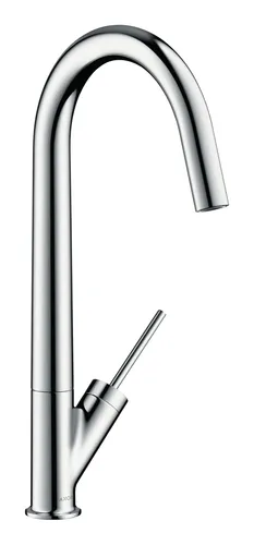 Axor Starck Einhebel-Küchenmischer 300 - Edelstahl Finish - Hochwertige Armatur mit elegantem Edelstahl Finish, ideal für moderne Küchen und müheloses Kochen.