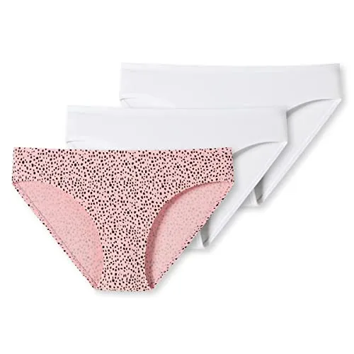 Schiesser Mädchen 3 Pack Unterwäsche Slips - 95/5 Organic Bio Baumwolle - Größe 140 bis 176
