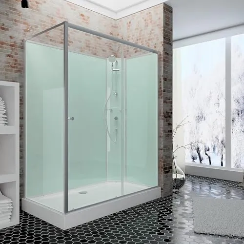 Schulte Fertigdusche Ibiza 120 x 80 cm - Komplettdusche mit 5 mm Sicherheitsglas und moderner Schiebetechnik. Ideal für Wellness und einfache Montage ohne Fachkenntnisse. Perfekte Ergänzung für Ihr Badezimmer!