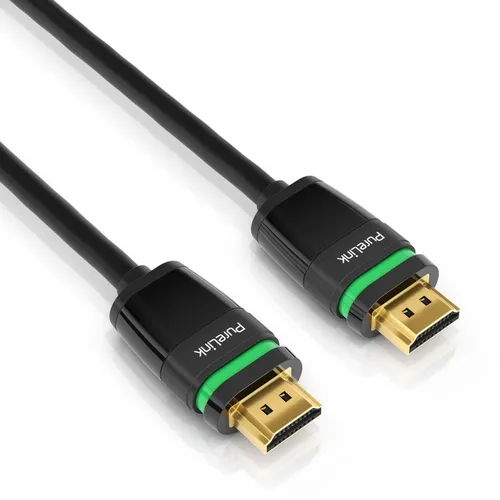 PURE ULS1005-005 - HDMI Kabel - Ultimate Serie - 0,50m - schwarz - A/V-Kabel (HDMI) mit patentiertem Ultra Lock System für sichere Verbindungen und LSZH-Technologie für mehr Brandschutz. Ideal für 3D und UltraHD bis 2160p.