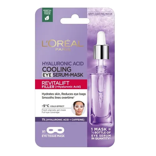 L’Oréal Paris Revitalift Filler Augenmaske 11 g - Die L’Oréal Paris Revitalift Filler Augenmaske, 11 g, bietet intensive Pflege für die empfindliche Augenpartie. Ideal zur Auffrischung und Entspannung, für ein strahlendes Aussehen.