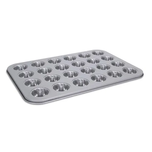 STÄDTER Gugelhupf Konfekt Backform 38 x 26 cm - Brotbackform aus Metall für 24 Stück, ideal für kreative Backideen und perfekte Ergebnisse.