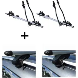 2x Fahrradträger SAGITTAR + Relingträger VDP L120 für Chevrolet Cruze Kombi