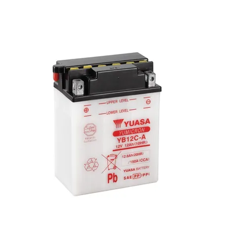 Produktbild YUASA Batterie Dry Charged 12V/12Ah (YB12C-A)